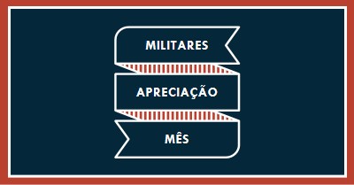 Celebrar o Mês de Apreciação Militar blue modern-simple