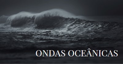 Ondas escuras do oceano gray modern-simple