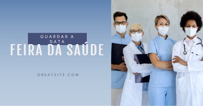 Vida saudável blue modern-simple