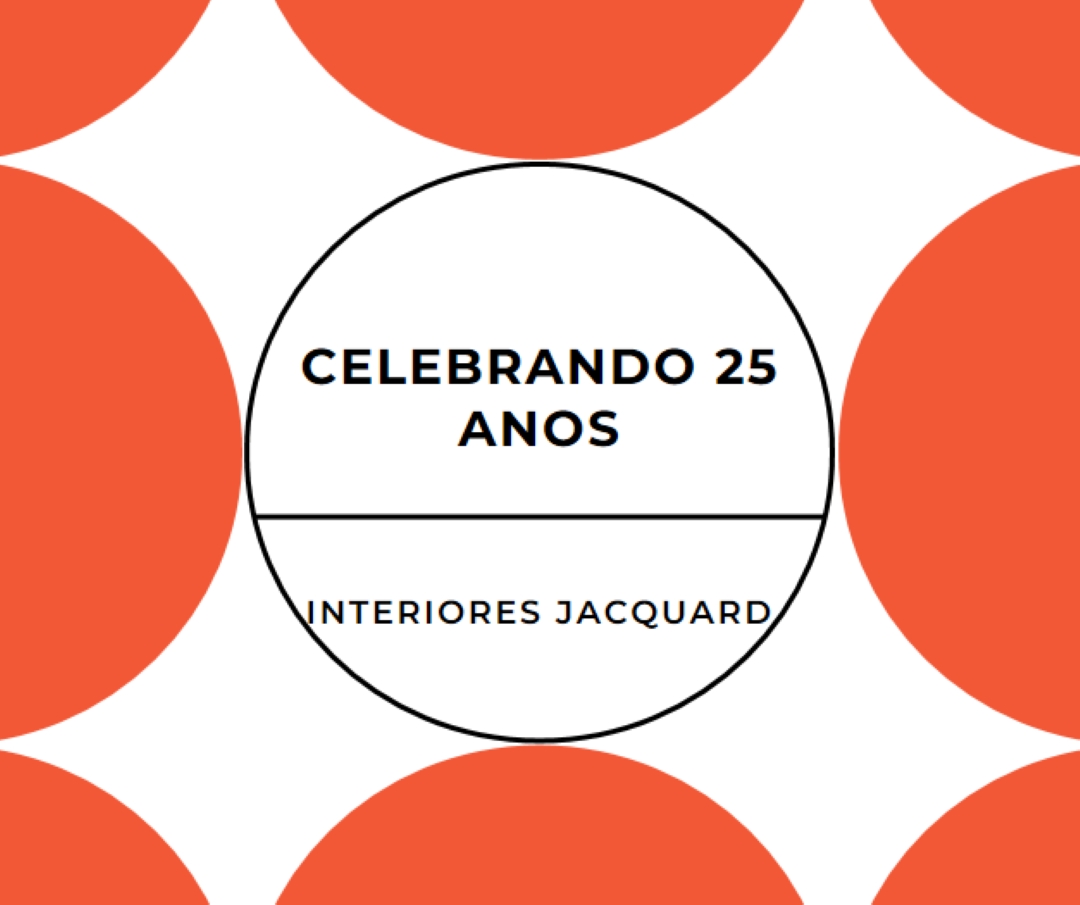 Celebrando 25 anos orange modern-geometric-&-linear
