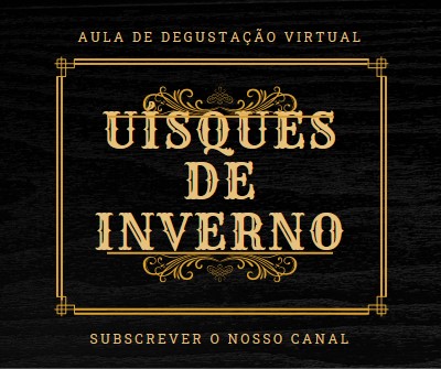 Uísques de inverno black vintage-retro