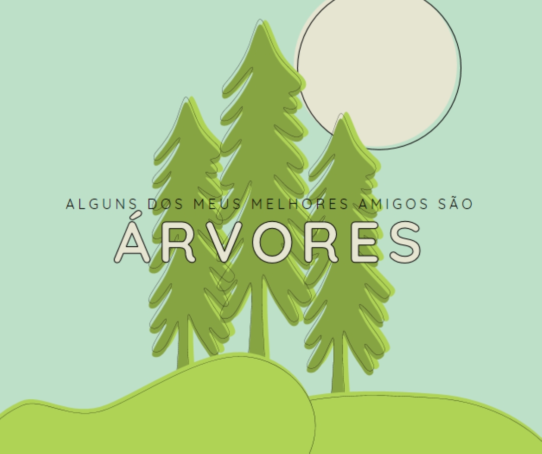 Retiro de floresta green whimsical-line