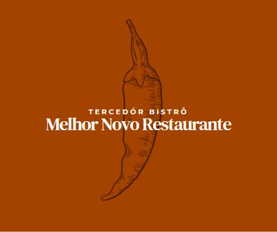 Somos o melhor restaurante novo red modern-simple