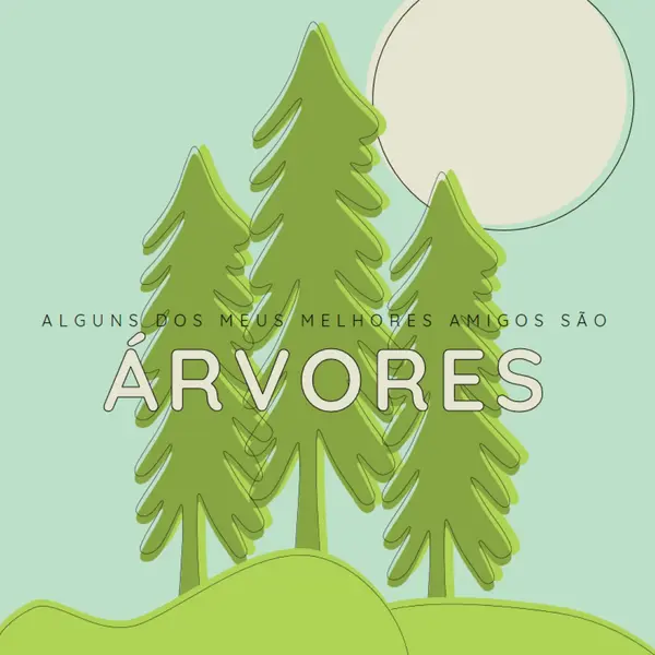 Retiro de floresta green whimsical-line