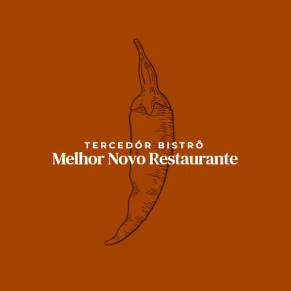 Somos o melhor restaurante novo red modern-simple