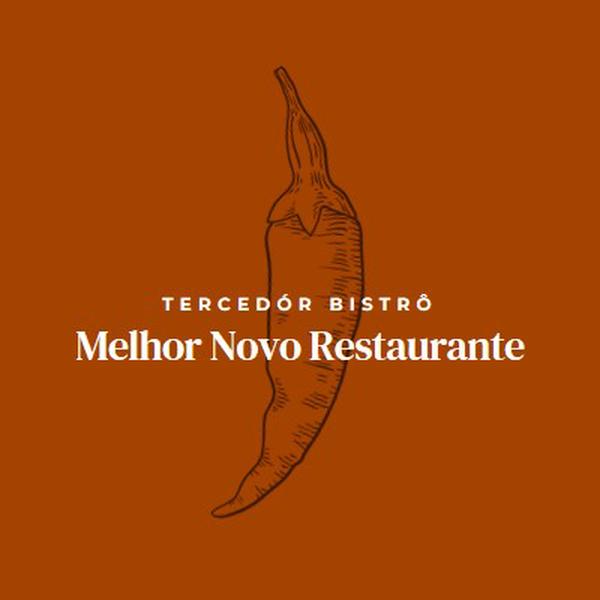 Somos o melhor restaurante novo red modern-simple