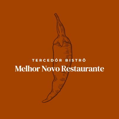 Somos o melhor restaurante novo red modern-simple