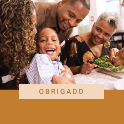 Obrigado brown modern-simple