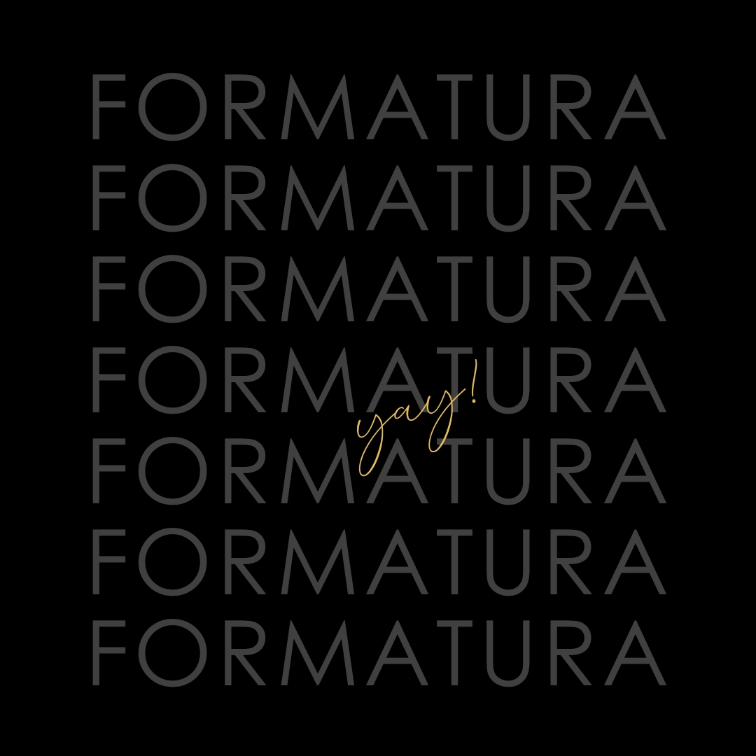 Yay para formatura black modern-simple