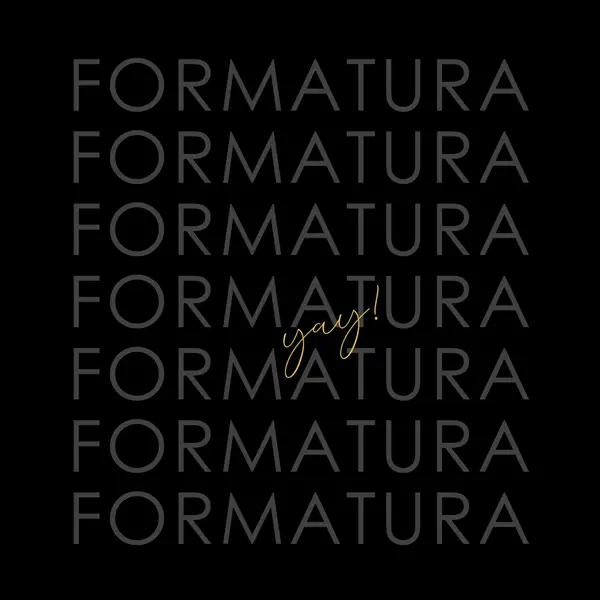 Yay para formatura black modern-simple