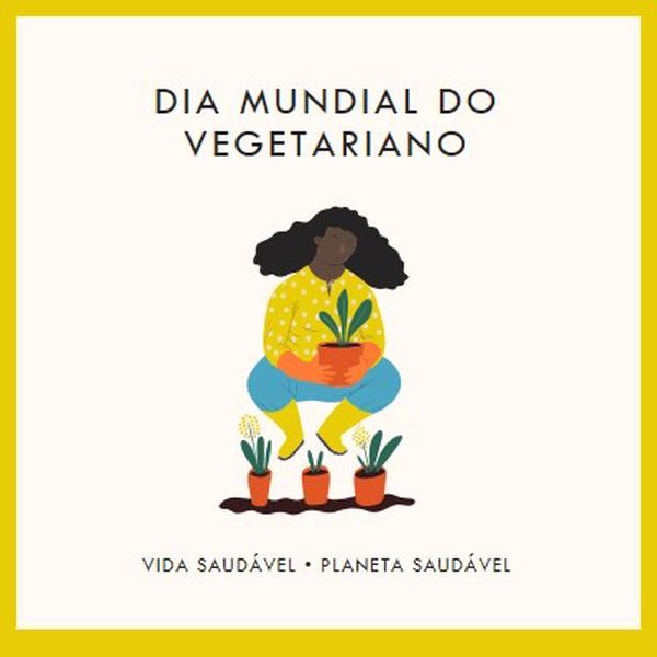 É o Dia Mundial do Vegetariano white modern-simple