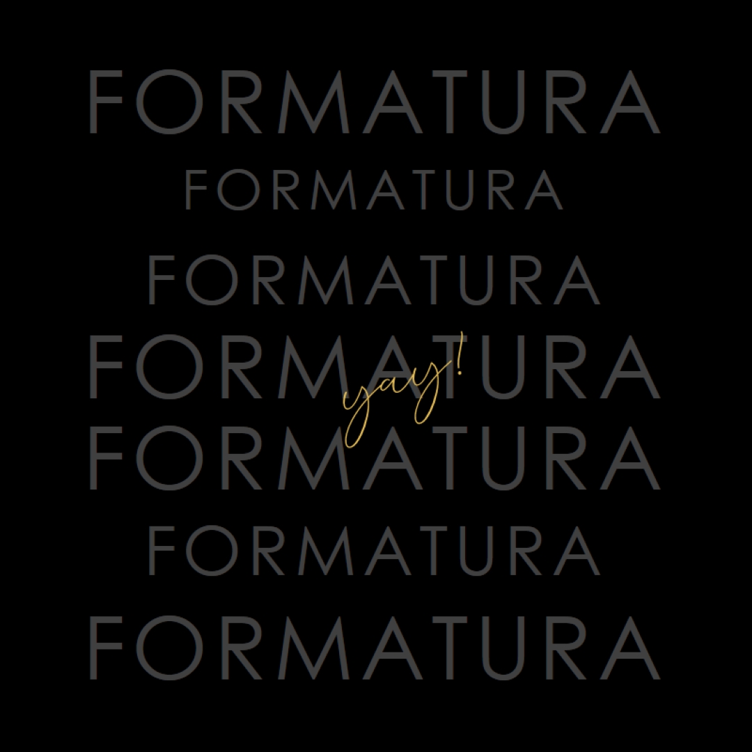 Yay para formatura black modern-simple