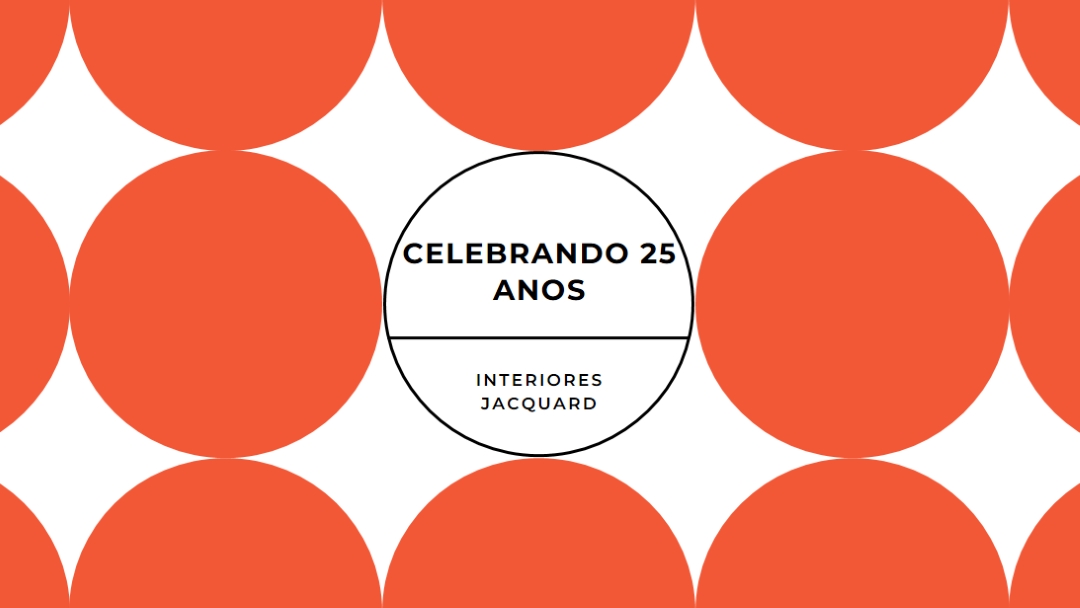 Celebrando 25 anos orange modern-geometric-&-linear