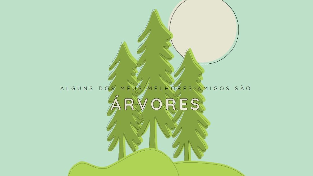 Retiro de floresta green whimsical-line