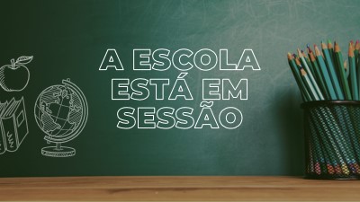 A escola está em sessão green modern-simple