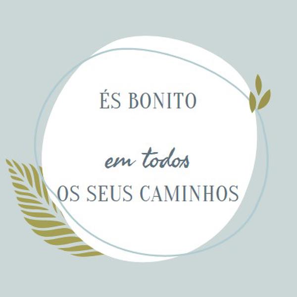 Bonito em todos os seus caminhos blue organic-simple