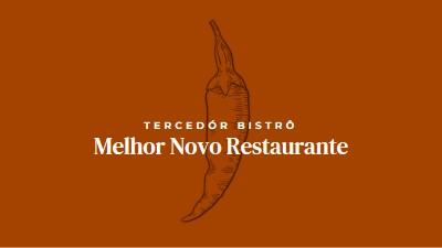 Somos o melhor restaurante novo red modern-simple