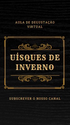 Uísques de inverno black vintage-retro