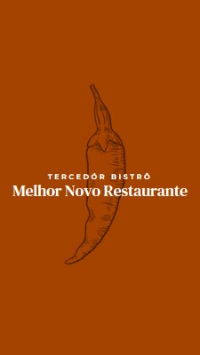 Somos o melhor restaurante novo red modern-simple