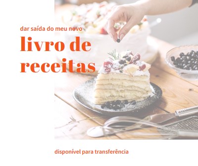 Veja o meu livro de receitas white modern-simple