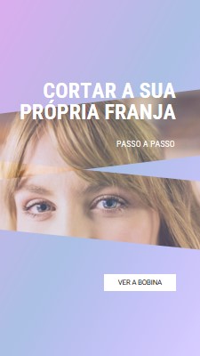 Cortar a sua própria franja purple modern-bold