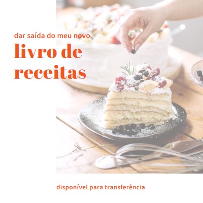 Veja o meu livro de receitas white modern-simple