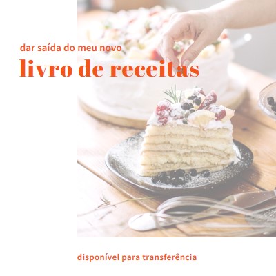 Veja o meu livro de receitas white modern-simple