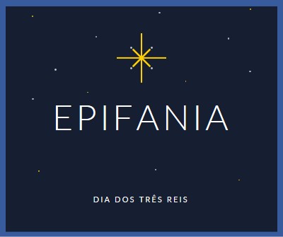 Observação da Epifania blue modern-simple