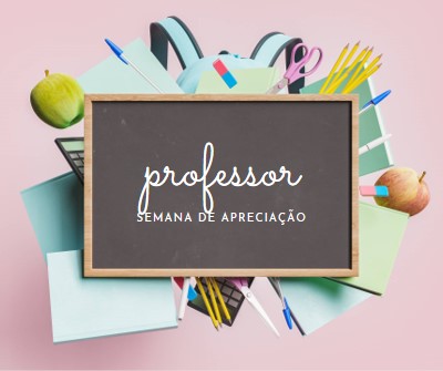 Professores apreciáveis pink modern-simple