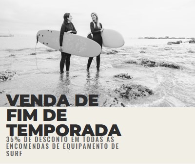 As alegrias da praia gray modern-bold