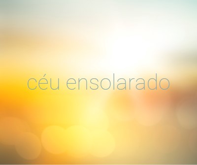 Céu ensolarado yellow modern-simple