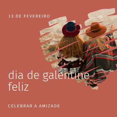 Celebrar as amizades das mulheres red modern-simple