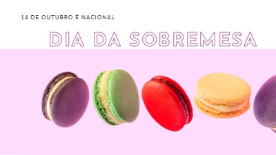 Não perca o Dia da Sobremesa purple modern-bold