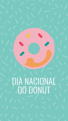 Yum é o Dia Nacional do Donut blue modern-simple