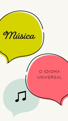 Linguagem musical white whimsical-line