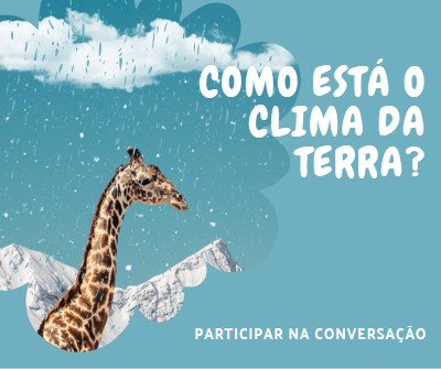 Vamos falar sobre as alterações climáticas blue whimsical-color-block