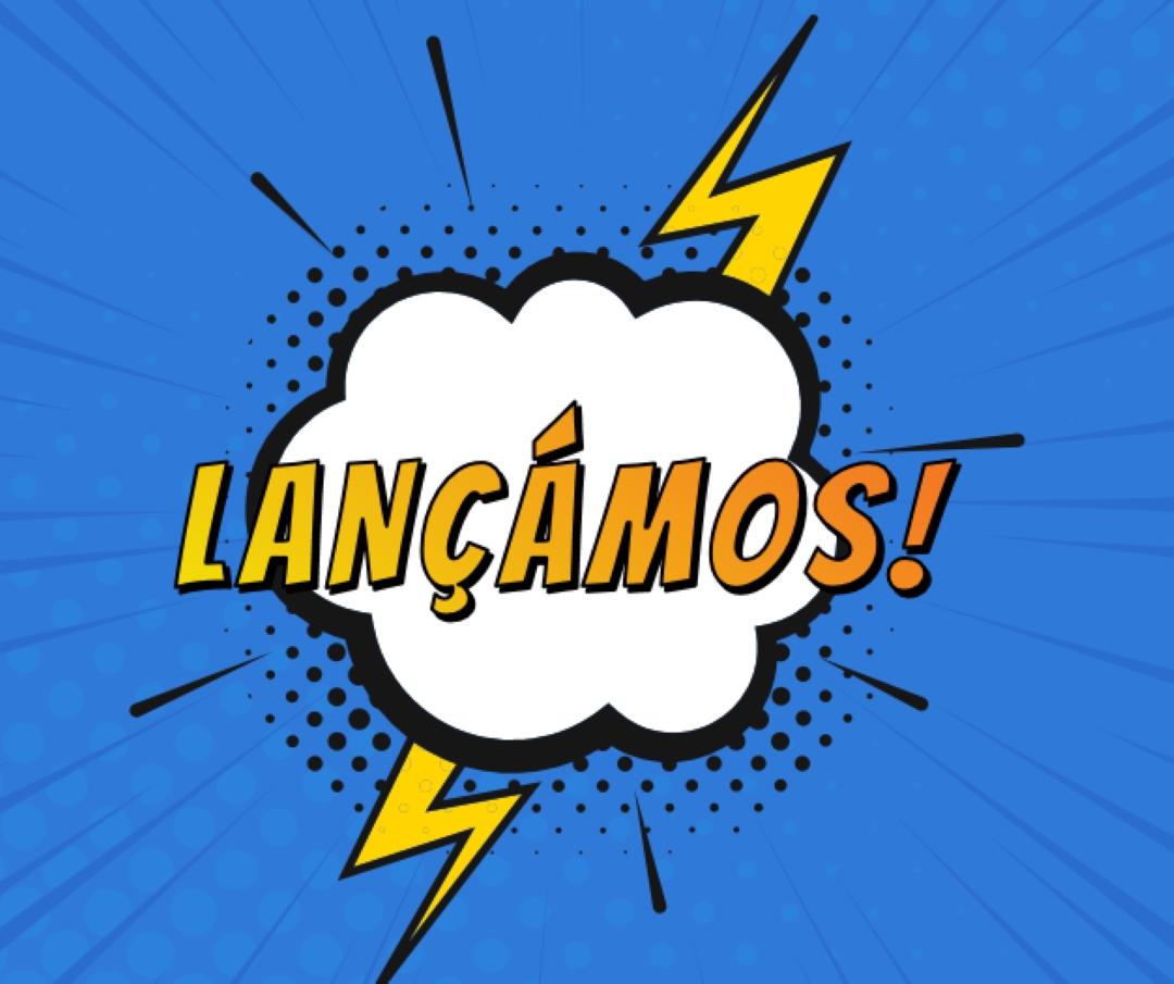 Lançámos! blue modern-bold