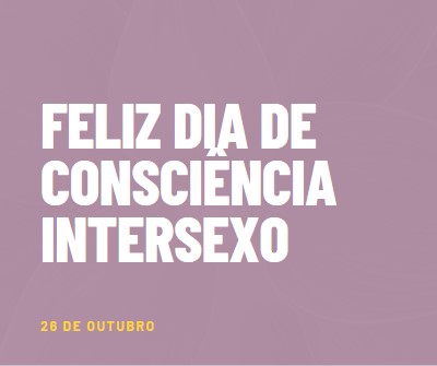 Feliz Dia de Sensibilização intersexo purple modern-bold