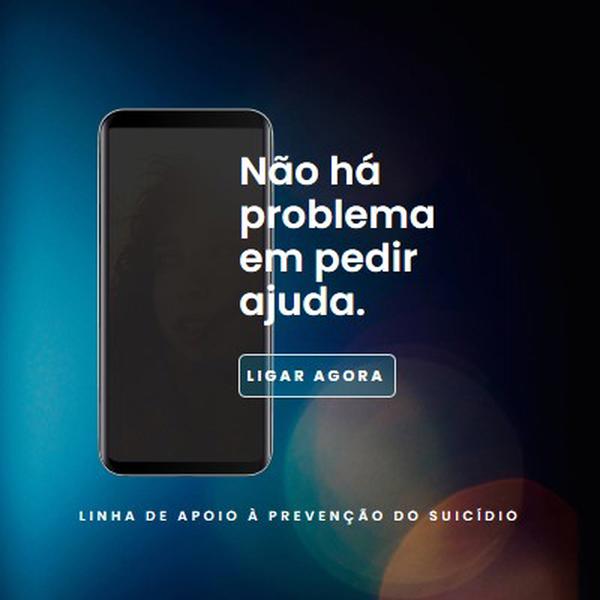 Pedir ajuda blue modern-simple