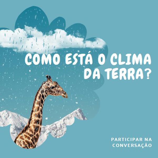 Vamos falar sobre as alterações climáticas blue whimsical-color-block