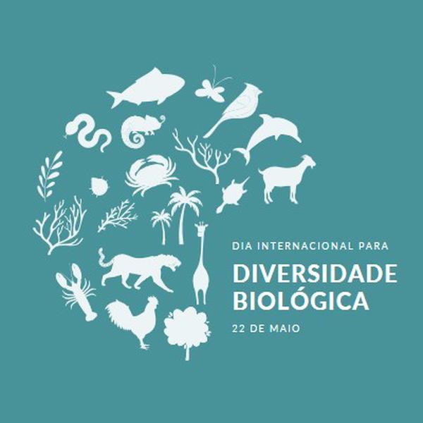 Celebrar o Dia Mundial da Biodiversidade blue modern-simple