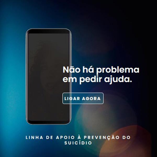 Pedir ajuda blue modern-simple