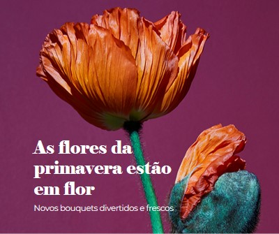 Flores frescas purple modern-simple