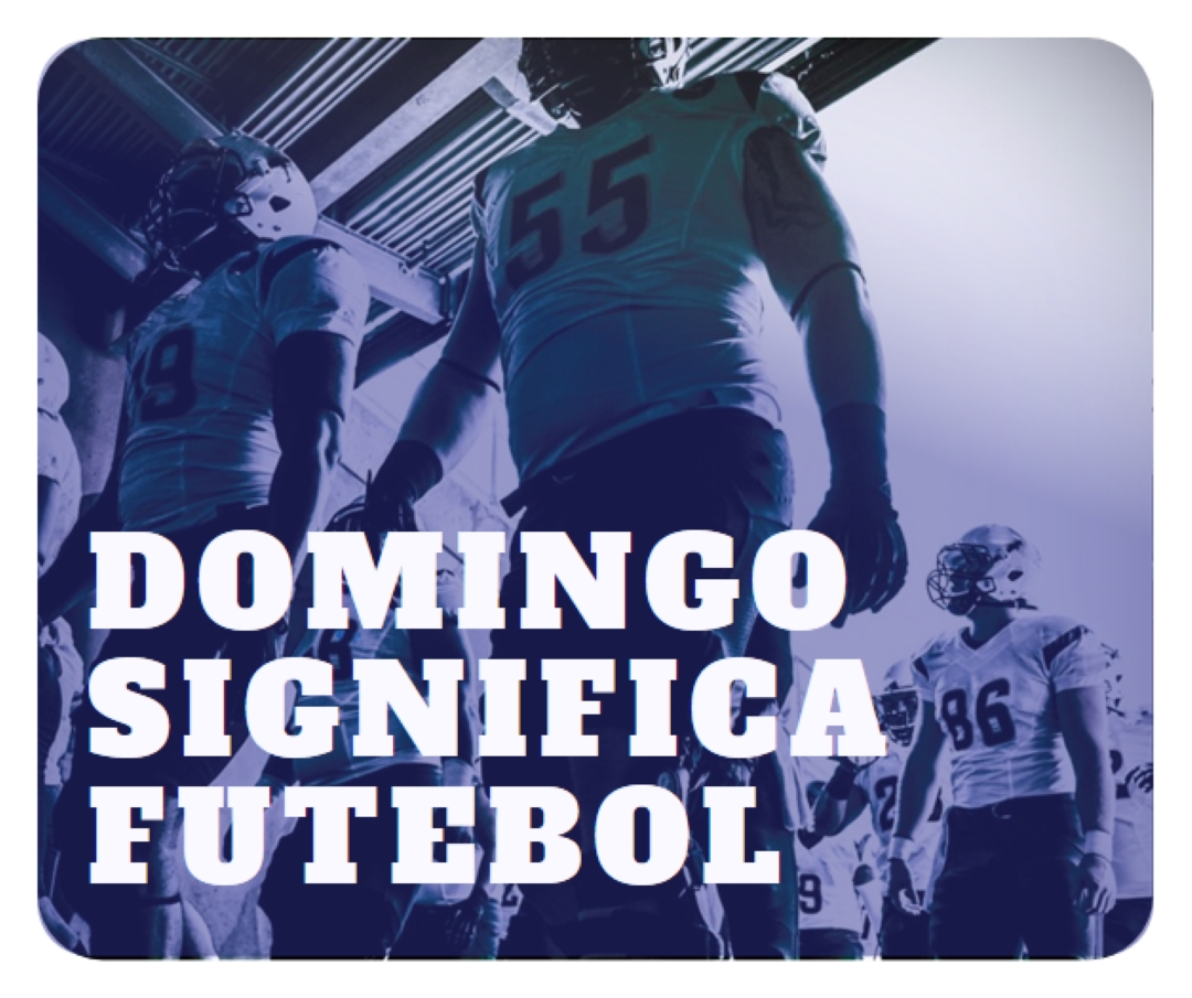 Domingo significa futebol purple modern-bold