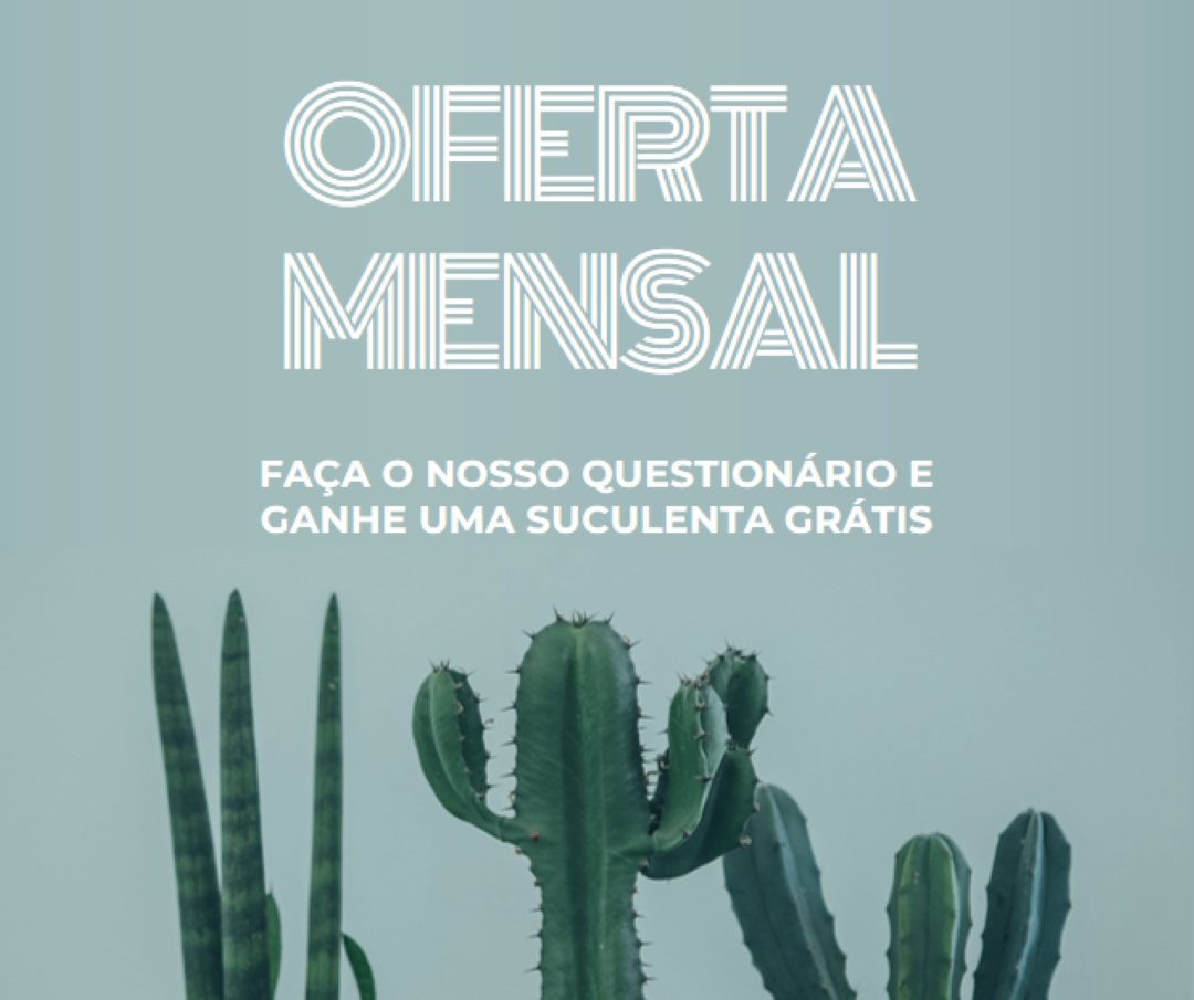 Questionário de oferta mensal green modern-simple