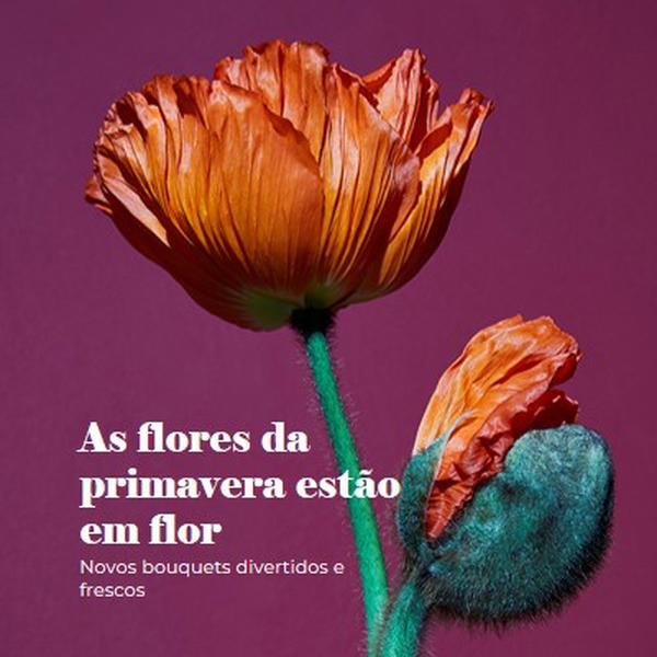 Flores frescas purple modern-simple