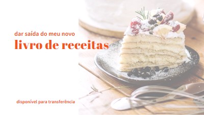 Veja o meu livro de receitas white modern-simple