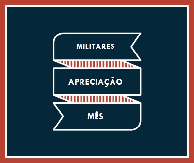 Celebrar o Mês de Apreciação Militar blue modern-simple