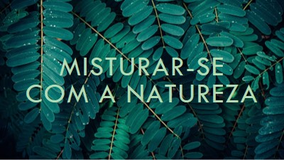 Misturar-se com a natureza green modern-simple