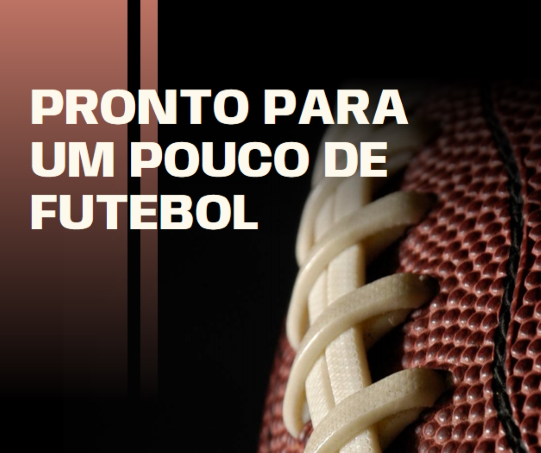 Pronto para um pouco de futebol brown modern-simple